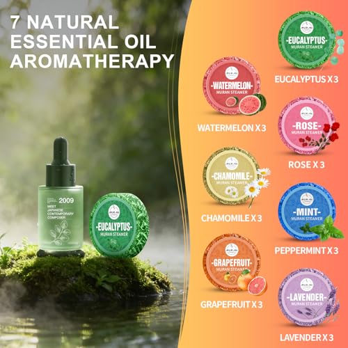 Aromatherapy Shower Steamers 21-Pack with Essential Oils