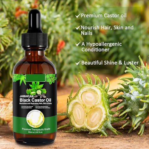 Organic Jamaican Black Castor Oil - Cold Pressed for Hair & Skin Care