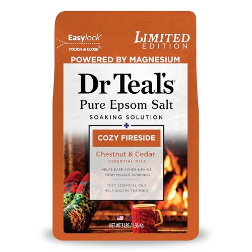 Dr Teal's Cozy Fireside Epsom Salt Magnesium Soak - 3 lbs