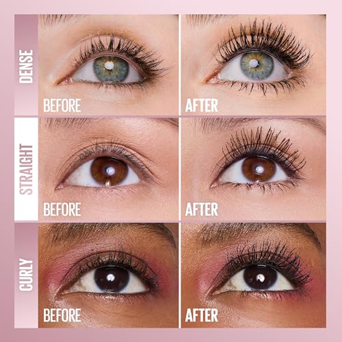 Maybelline Lash Sensational Sky Tubes Mascara - 24HR Length & Volume, Very Black