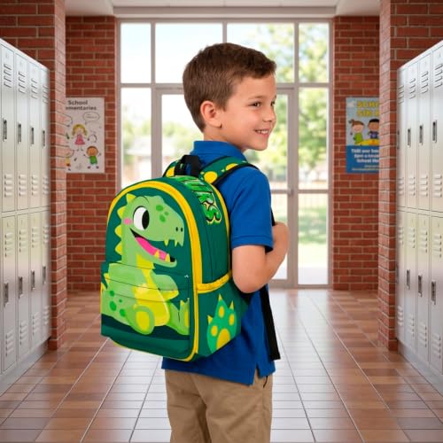 Dinosaur Backpack for Kids - 16 Inch Cartoon Bookbag
