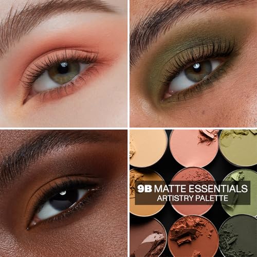 Morphe 9B Matte Essentials Palette - Warm Neutral Eye Shadows