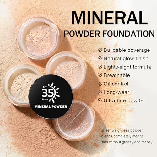 Mineral Loose Setting Sunscreen Powder SPF35 - Lightweight, Translucent Finish