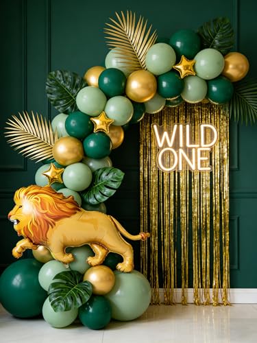 Lion Balloon Party Decorations Set - Safari Theme Birthday Supplies