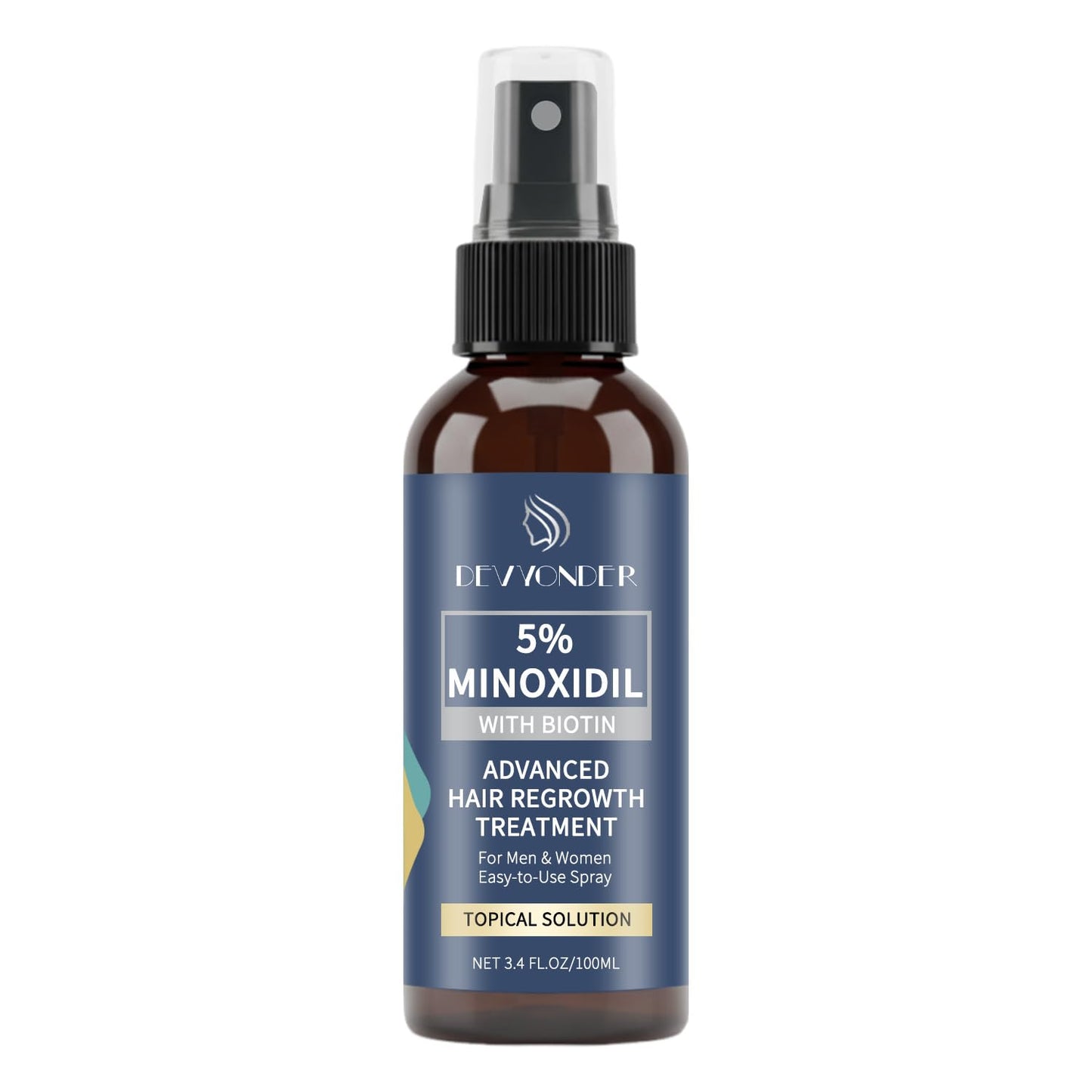 Minoxidil Spray for Hair Growth – Biotin-Infused Serum to Reduce Hair Loss & Regrow Thicker Hair | 3.38 OZ