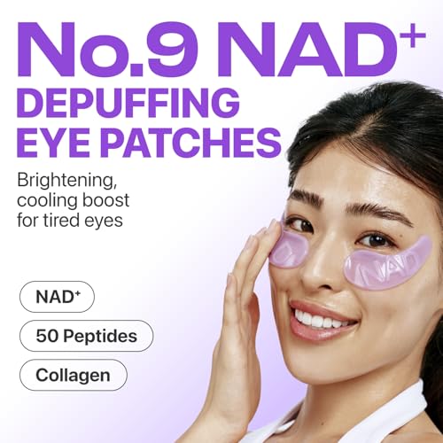 numbuzin No.9 Cooling Eye Patches with NAD+, Collagen & Peptides - 5 Pairs