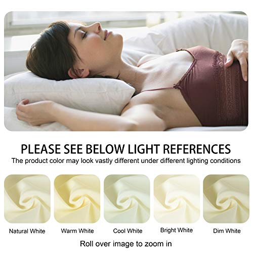 Light Pink Satin Body Pillowcase with Hidden Zipper - 20 x 54 Inches