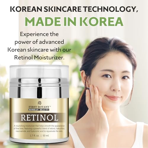 First Botany Korean Retinol Moisturizer with Bakuchiol & Hyaluronic Acid