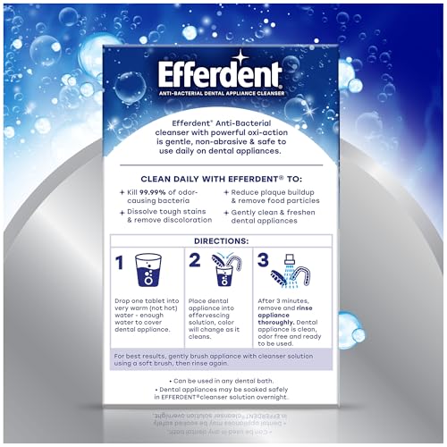 Efferdent Deep Clean Denture & Retainer Cleaning Tablets - 252 Count