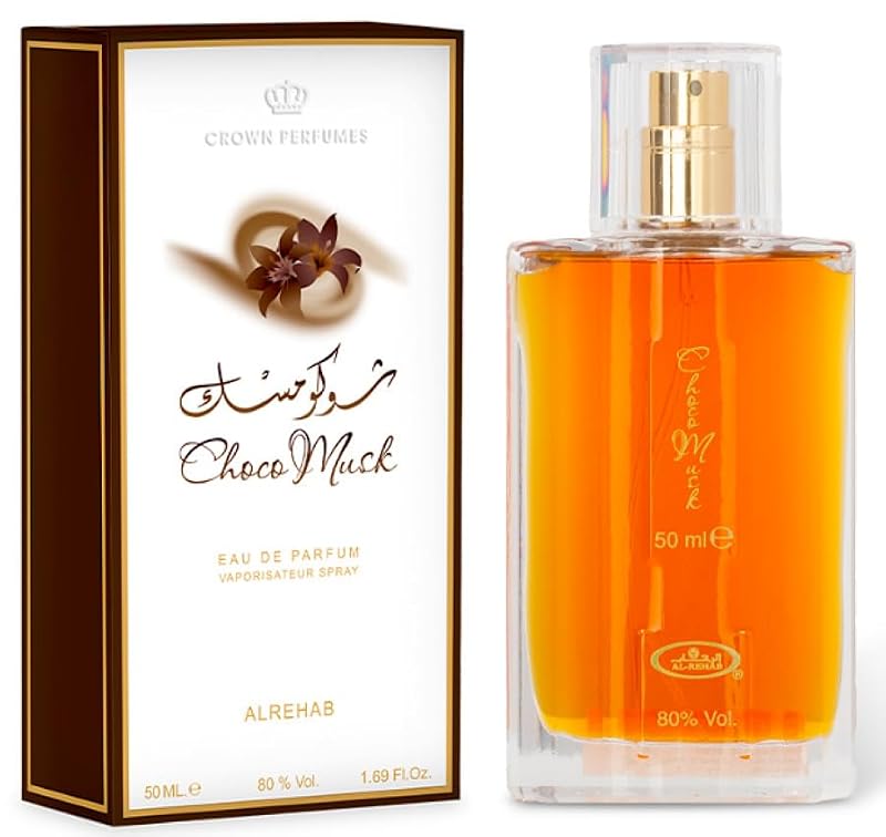 Al Rehab Choco Musk Eau De Parfum Spray for Women 1.65 oz - Decadent Gourmand Fragrance