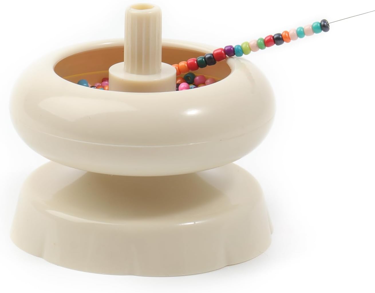 DIY Clay & Seed Bead Spinner Tool - Jewelry Making Threader with Curved Needle | Ideal for Necklaces & Bracelets