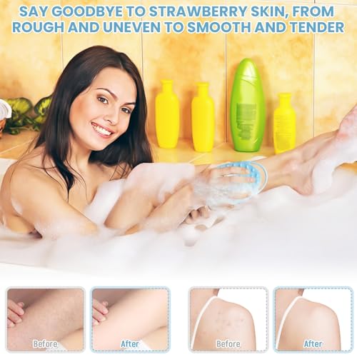 Uormsici Silicone Body Scrubber - Gentle Exfoliating Brush for All Skin Types