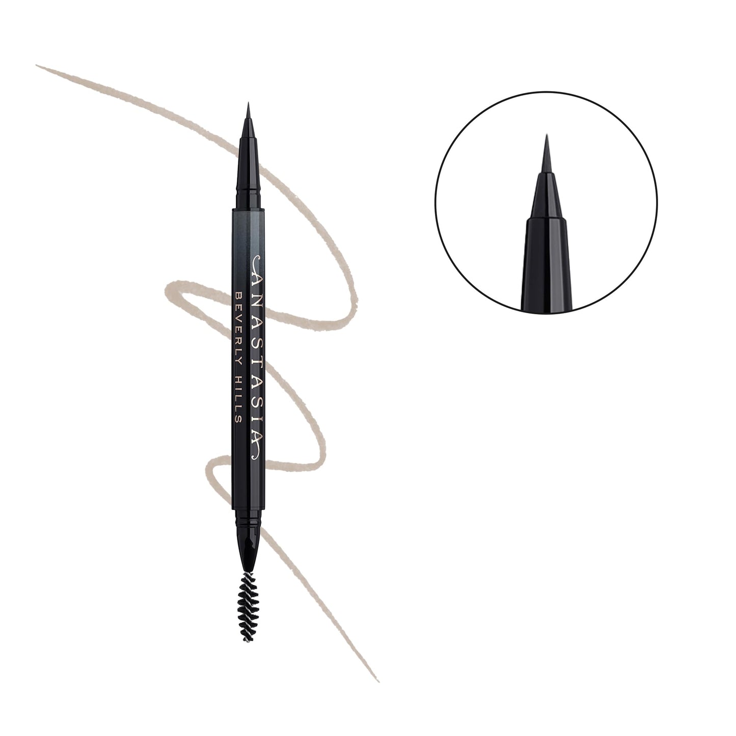 Anastasia Beverly Hills Microstroke Brow Pen - Waterproof Long-Wear Liquid Brow Definer with Superfine Brush Tip for Full-Looking Brows - Taupe