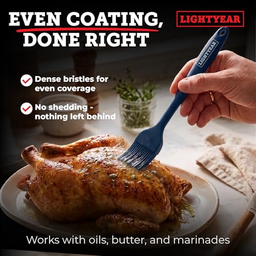 Lightyear Silicone Basting Brush for Grilling and Baking