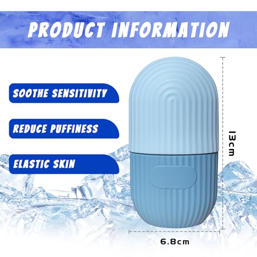 Joyeee Ice Face Roller - Silicone Skin Care Tool for Puffiness Relief