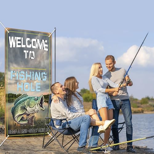 Fishing Hole Door Banner - DIY Welcome Decor for Parties