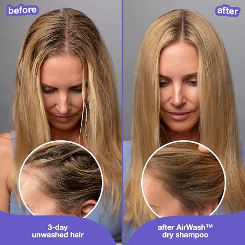K18 AirWash¢â Dry Shampoo, Non-Aerosol, Balances Scalp & Controls Excess Oil Production