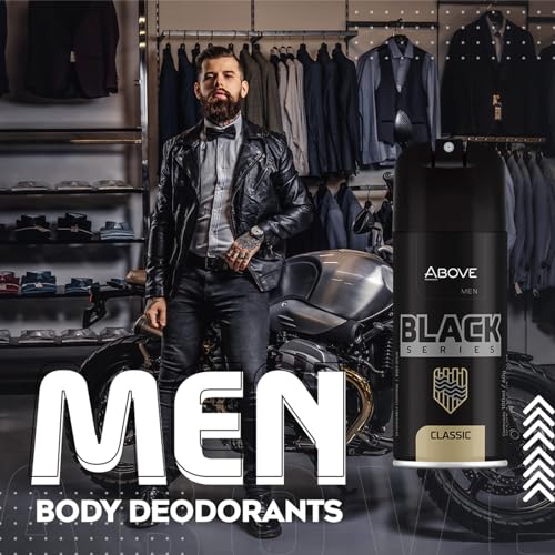 ABOVE Classic Body Spray, 3.4 Fl Oz - Woody Fragrance, Long-Lasting Deodorant
