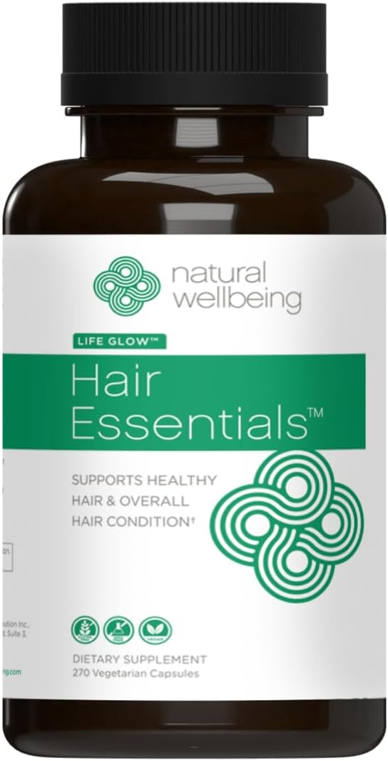 DHT Blocker Hair Growth Supplement - Natural Vegan Capsules for Men & Women | 270 Count, Stops Shedding & Thinning