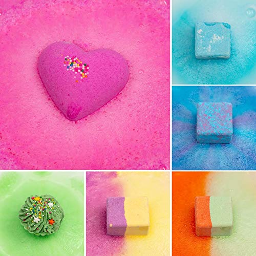 comfso Bath Bombs Gift Set for Kids - 10 Natural Scented Bombs