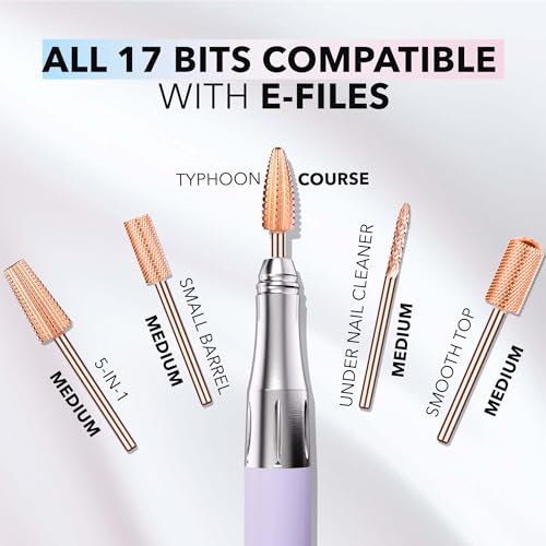 Kiara Sky 5-in-1 Rose Gold Nail Drill Bit for E-File - Fine