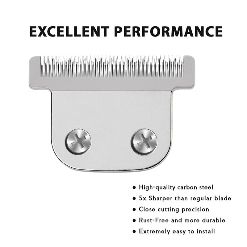 Replacement T Blade Detachable Compatible with Wahl T Blades for Trimmers Models 9864/9864SS/9686/9818A/9854L/9876L/9854(2Silver Pack)