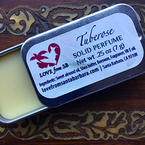 Love from Santa Barbara Compact Tuberose Solid Perfume for Travel & Gifting