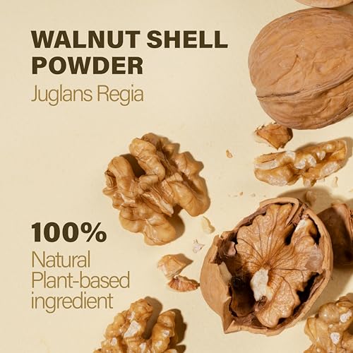 H&C 100% Natural Walnut Shell Powder - Exfoliating Scrub Ingredient, 227g