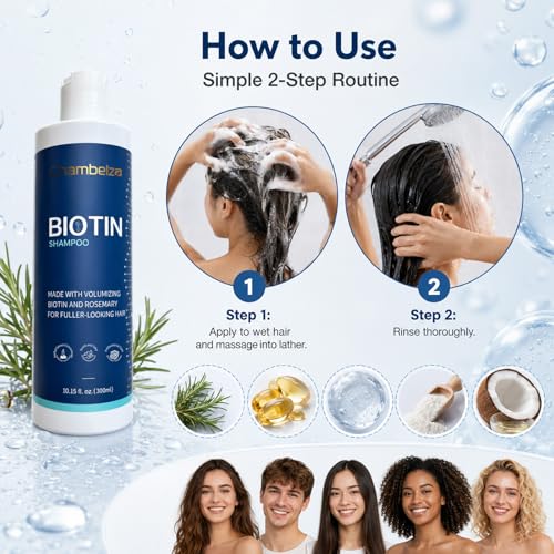 Biotin & Rosemary Shampoo for Thinning Hair - 10.15 fl oz