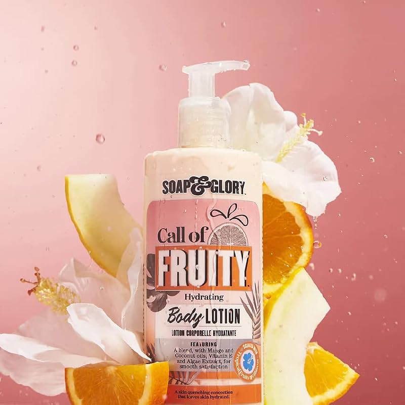 Soap & Glory Call of Fruity Vegan Body Lotion 500 ml - Hydrating Moisturizer with Coconut Oil & Aloe