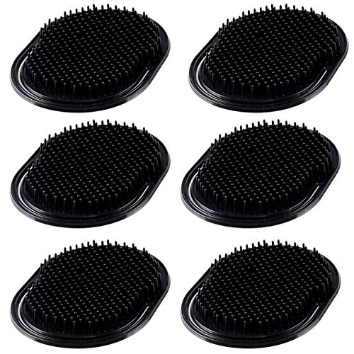 6-Pack Portable Pocket Combs for Men & Pets - Ergonomic Scalp Massage Brush