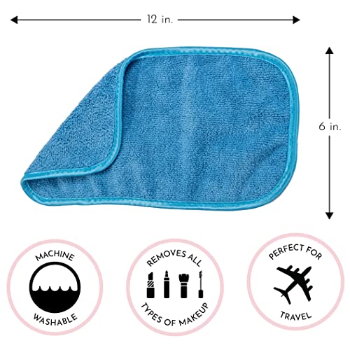 S&T INC. Reusable Makeup Remover Wipes, 5 Pack - Soft Microfiber