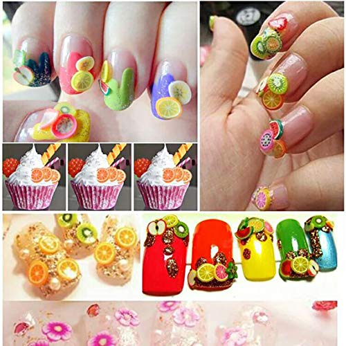 Polymer Fruit Nail Art Slices - 3000 PCS Colorful Designs