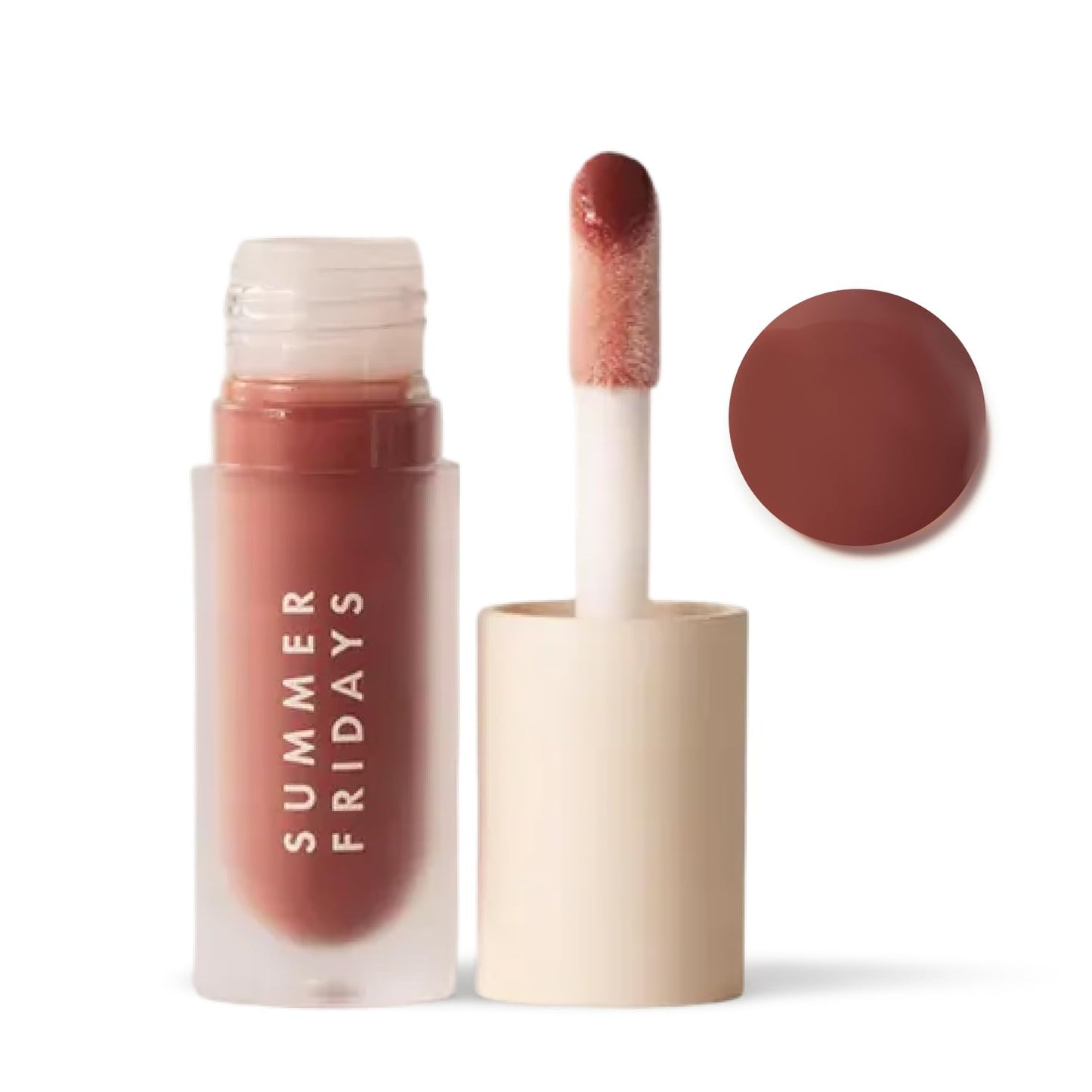 Dream Lip Oil - Hydrating Tinted Gloss for Softness & Shine | Non-Sticky Formula - Bare Sand (0.15 Oz)