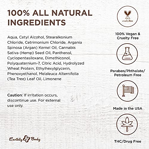 Earthly Body Miracle Oil Shave Cream - 16 Ounce - Tea Tree & Argan Oil
