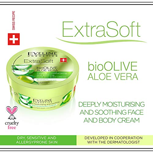 Eveline Cosmetics Deep Moisturizing Face & Body Cream with Olive & Aloe Vera