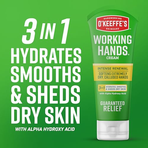 O'Keeffe's Working Hands Intense Renewal Cream, 3 oz - 48 Hour Hydration for Extremely Dry Skin