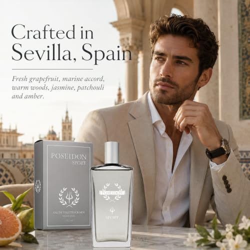 Instituto Español Poseidon Sport Eau de Toilette for Men, 150ml Spray