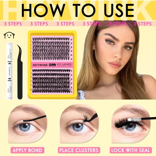 DIY Eyelash Extension Kit - Volume Lash Clusters 40D & 50D