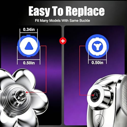 7D Magnetic Replacement Head for Electric Rotary Shavers - Universal Fit