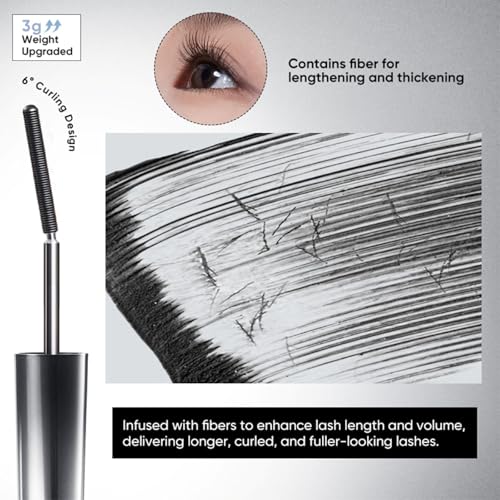 JUDYDOLL Waterproof Mascara - 3D Curling #02 Brown, 0.07 Fl Oz
