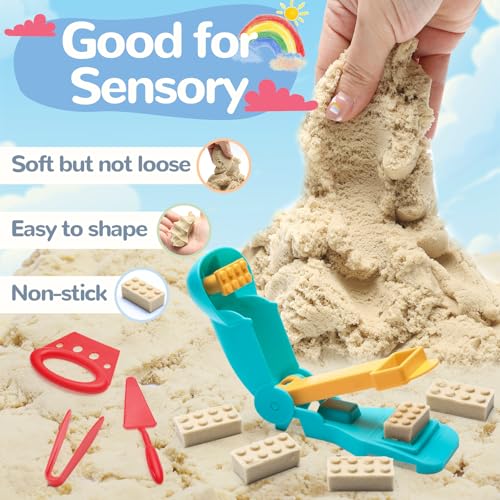 Crelloci Magic Sand House Building Playset for Kids 3-8