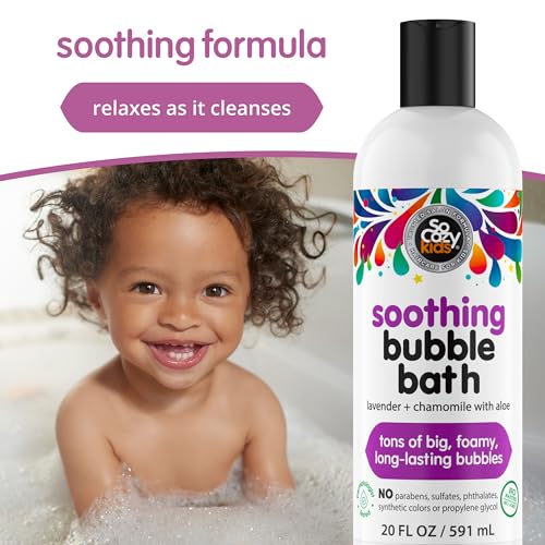 SoCozy Soothing Bubble Bath for Kids, Lavender & Chamomile, 20 FL OZ
