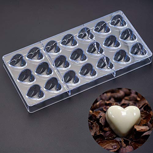 Polycarbonate Chocolate Mold for Mini Heart Shapes | Durable DIY Tool