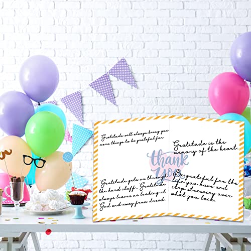 Giant Thank You Greeting Cards - 3 Pack, 14 x 22 Inch Jumbo Cards with Envelopes for Parties