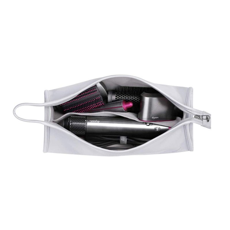BUBM Travel Storage Bag Compatible with Dyson Airwrap Styler, Shark Flexstyle Air Styling & Drying System, Portable Carrying Case Organizer for Airwrap Styler and Attachments,Silver