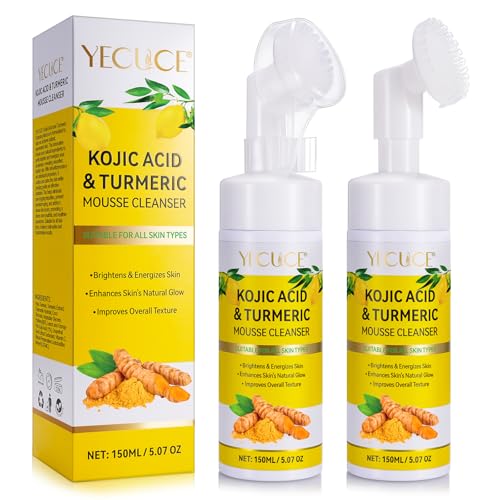 A r b c r n 2 Pack Turmeric Facial Cleanser with Kojic Acid, 150ML - Deep Pore & Skin Firming