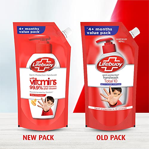 Lifebuoy Total 10 Activ Naturol Germ Protection Handwash Refill, 750ml