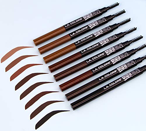 L.A. COLORS Browie Wowie Soft Brown Brow Pencil - Long-Lasting & Smudge-Proof