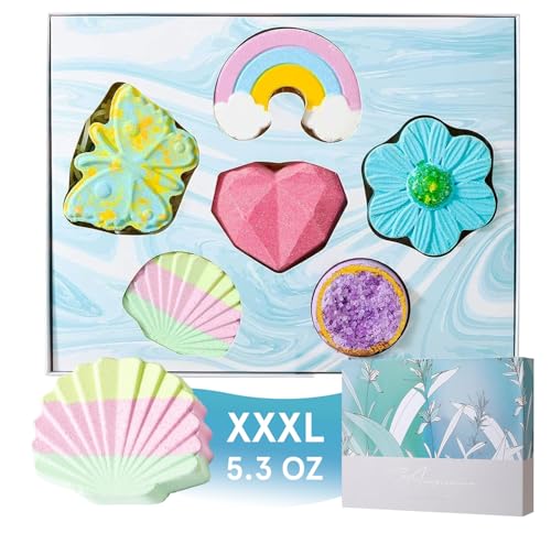 FIFTH IMAGINARIUM 6-Piece XXXL Bath Bomb Gift Set with Essential Oils